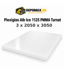 Plexiglas Alb Ice 1125 PMMA turnat 3 x 2050 x 3050 mm